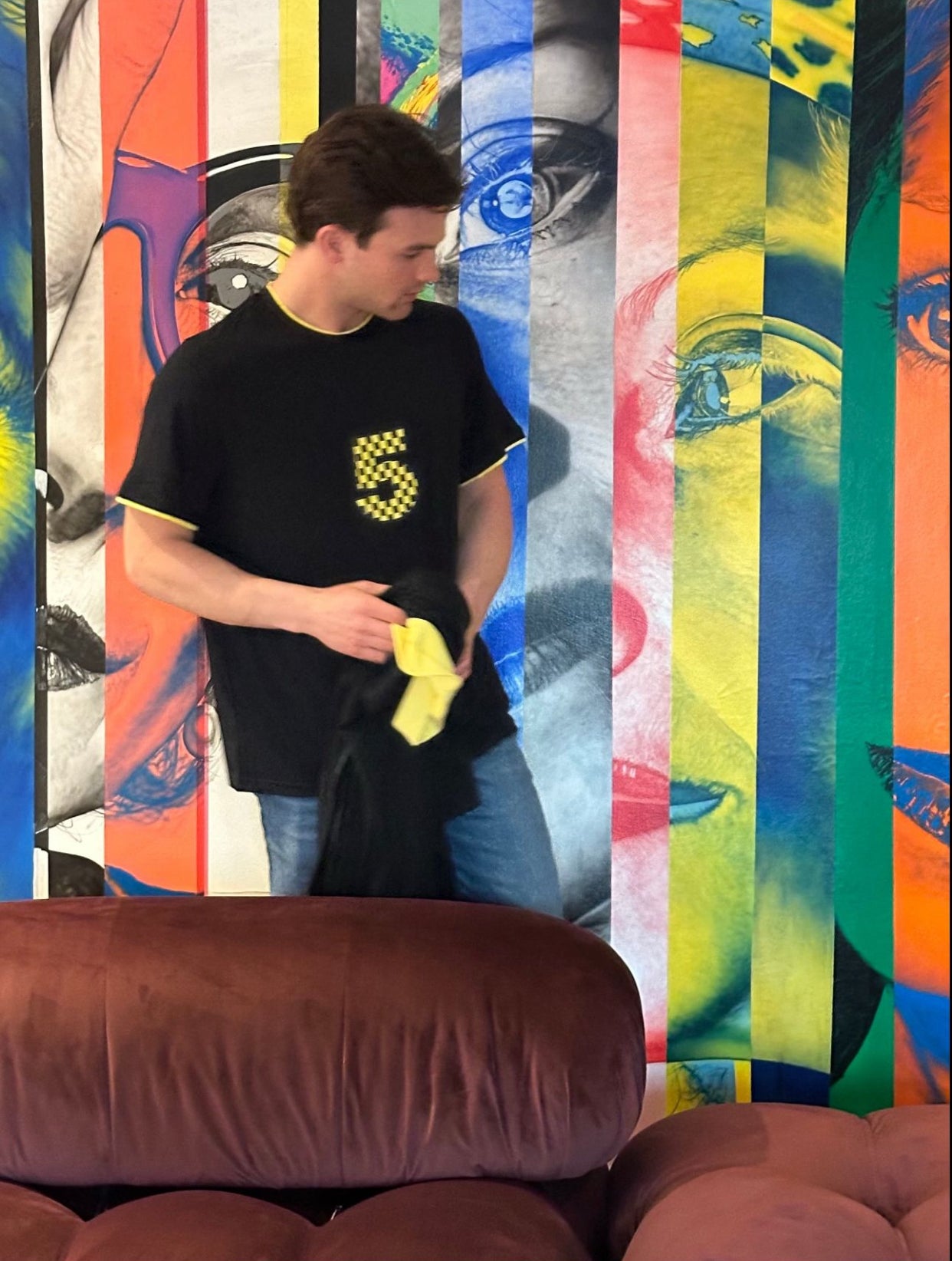 2025 PO+EO #5 Negro & Amarillo Bamboo T-Shirt
