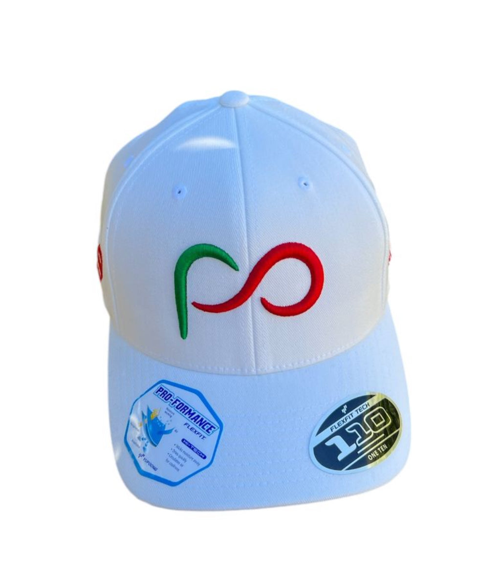 *EDICION  LIMITADA Tricolor* Formula 1 Gorra Blanca Tipo Curva con Logo PO 3D Verde/Rojo al frente y #29 Verde/Rojo a un lado