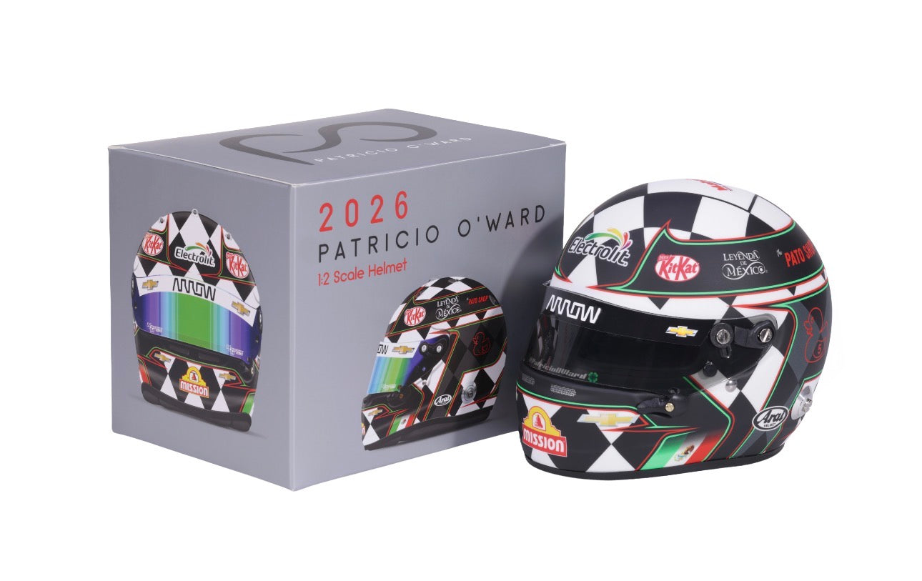 *Autografiado* Mini Casco Patricio O'Ward Temporada 2026