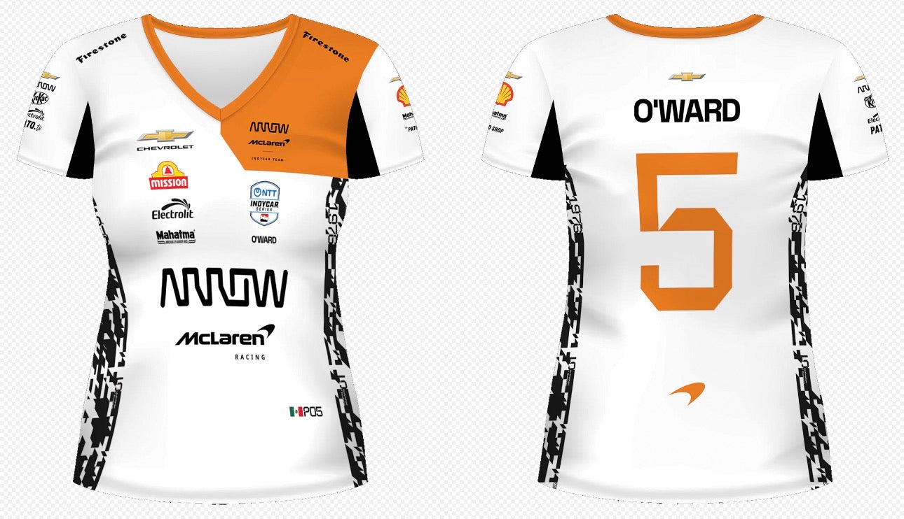 *Autografiado* Jersey 2026 Edicion Especial Indy500 DAMA Patricio O'Ward Equipo Arrow McLaren