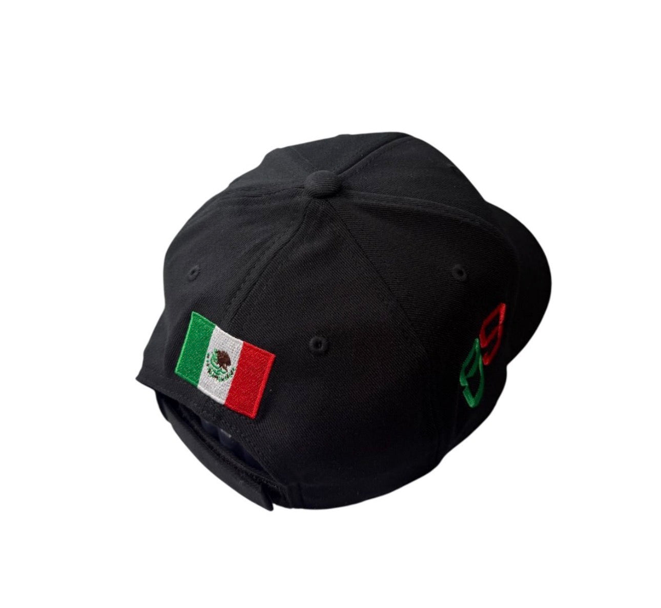 *2025 EDICION LIMITADA Tricolor* Formula 1 Gorra Negra Tipo Curva con Logo PO 3D Verde/Rojo al frente y #89 Verde/Rojo a un lado