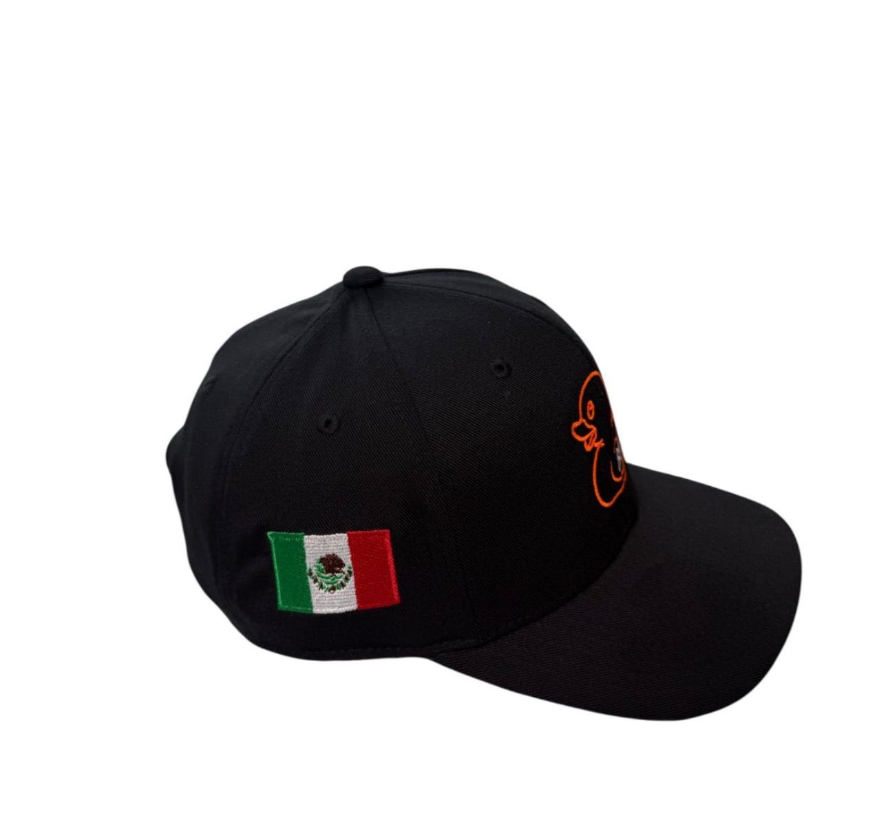 *2025 Edición Limitada F1* Gorra Negra Tipo Curva con Patito neon al frente y PO neon a un lado