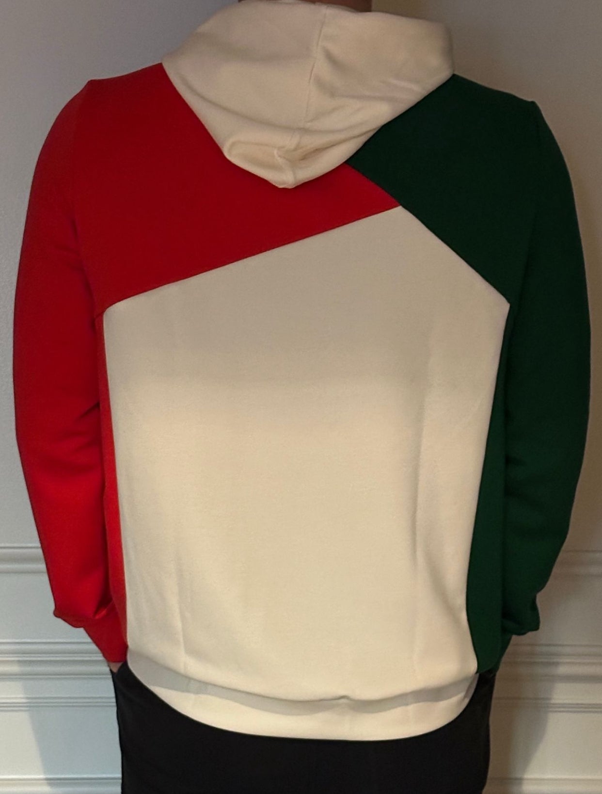 2025 PO+EO #5 Rojo,Blanco & Verde Bamboo Hoodie