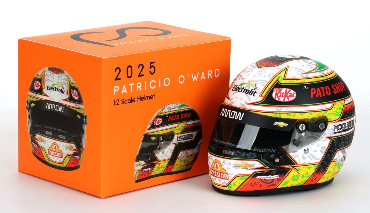 *Autografiado* Mini Casco Patricio O'Ward Temporada 2025