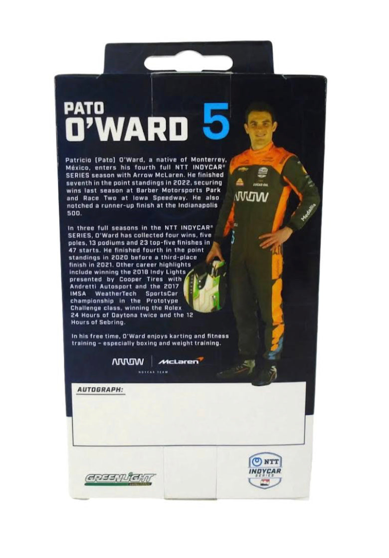 *Autografiado* 2023 Diecast Figurine Escala 1:18 Patricio O'Ward #5 Arrow McLaren