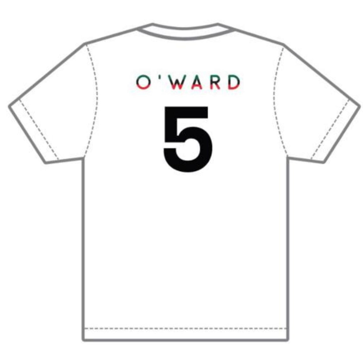 Camiseta Blanca Patricio O'Ward #5 Negro